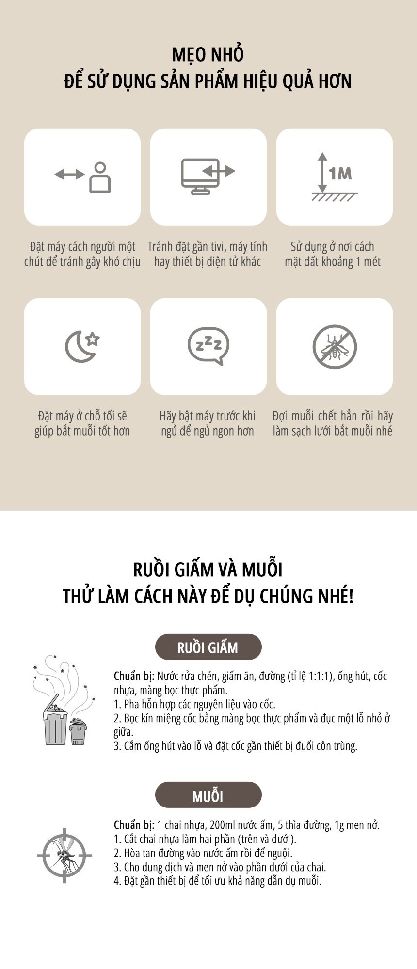 Đèn bắt muỗi côn trùng miLife K6P mẹo sử dụng