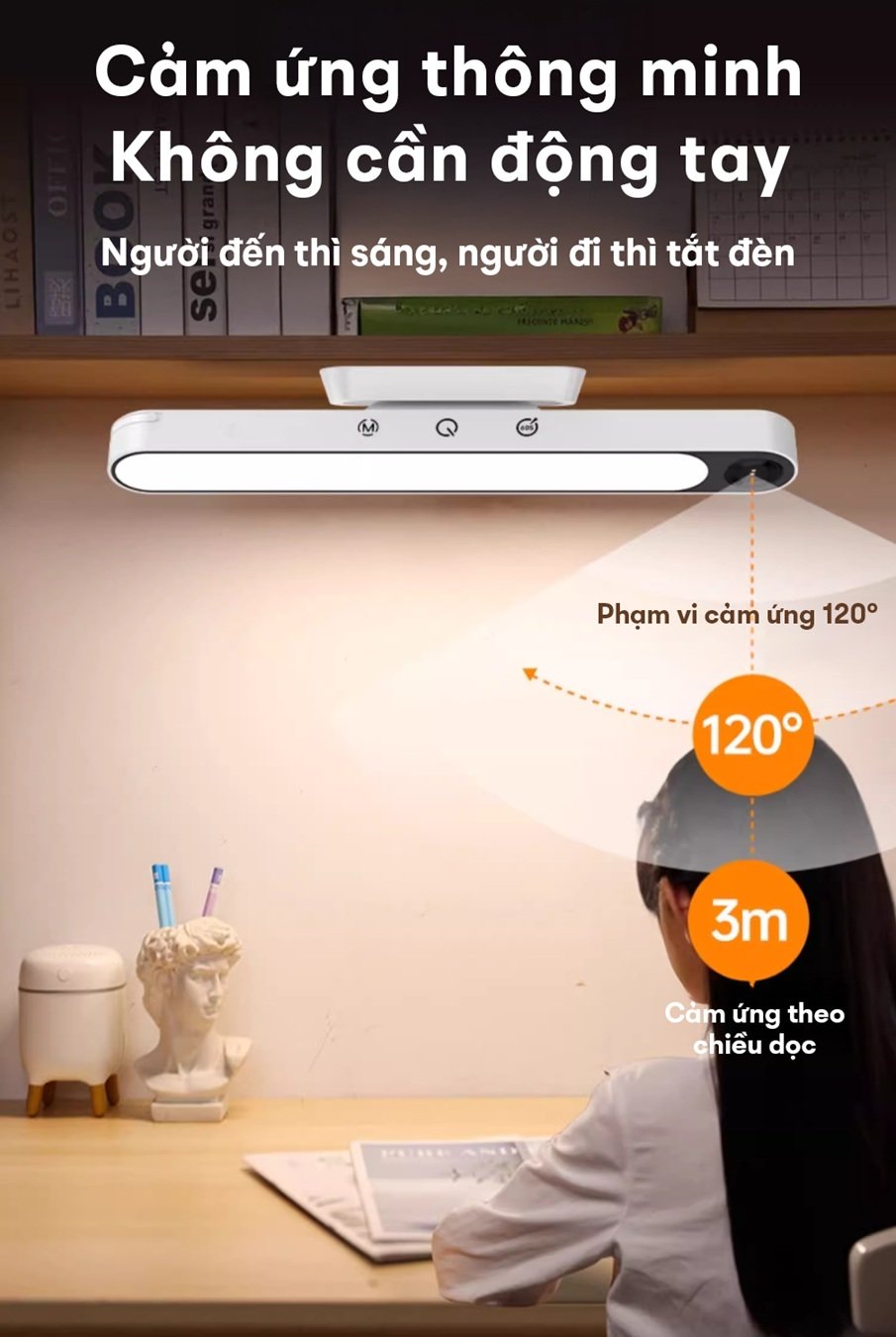 Đèn chống cận gắn bàn thông minh miLife X9 cảm ứng thông minh