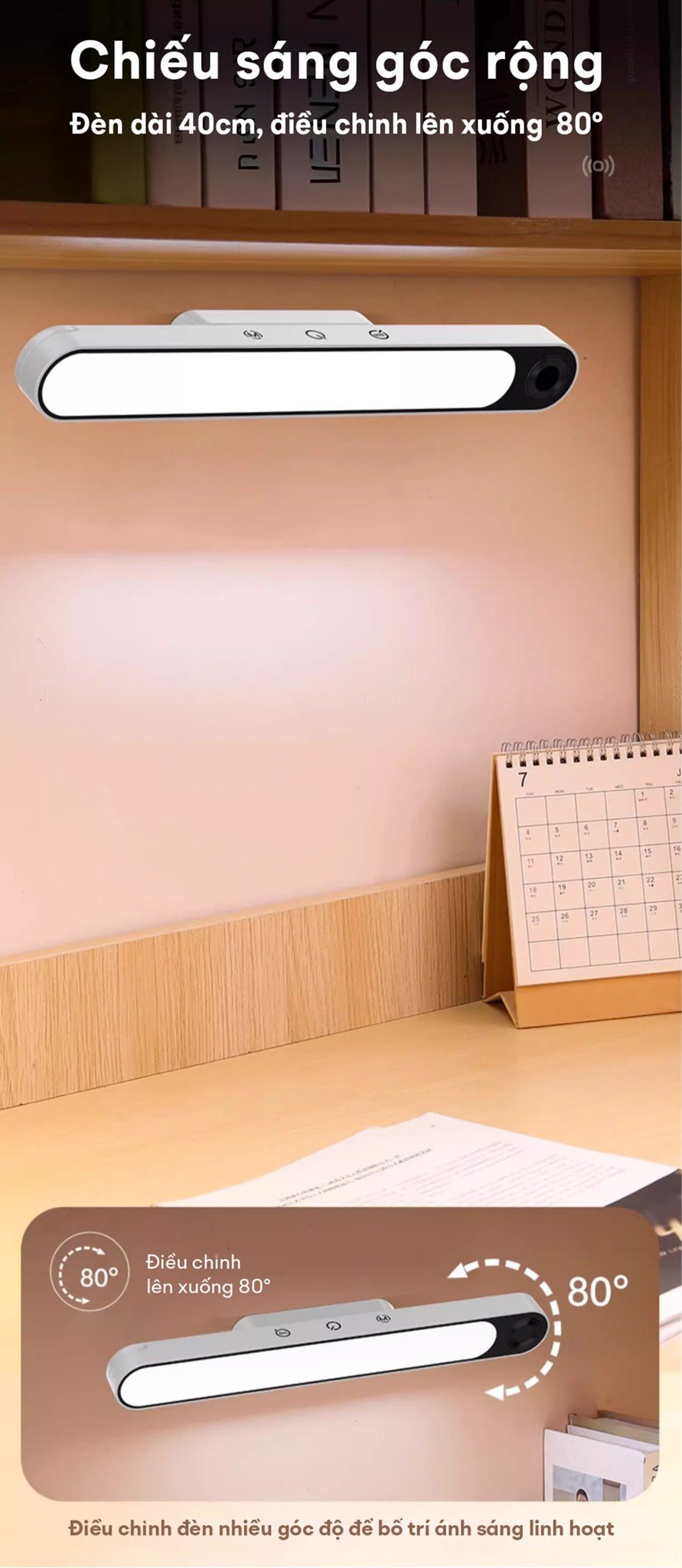 Đèn chống cận gắn bàn thông minh miLife X9