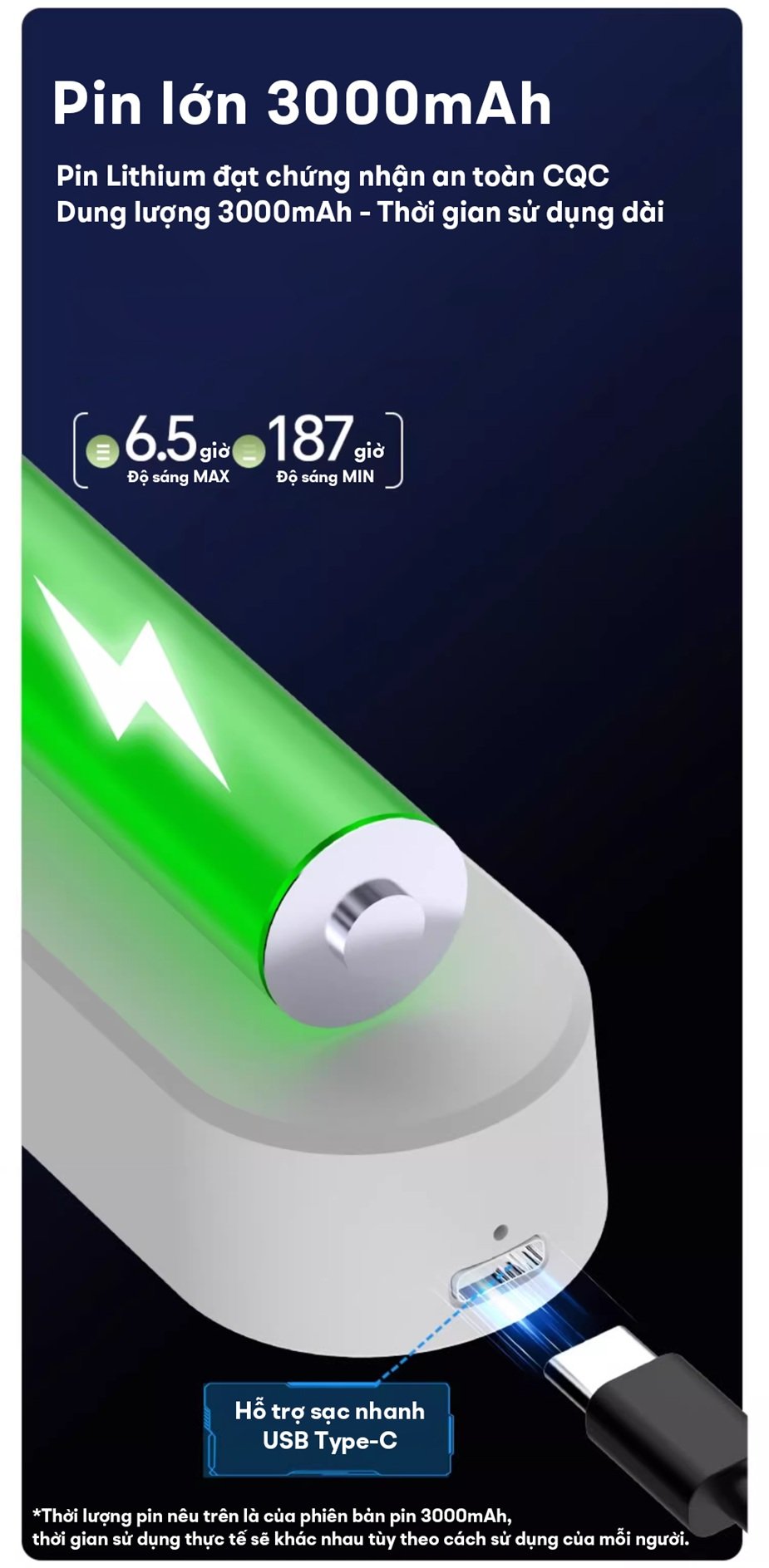 Đèn chống cận gắn bàn thông minh miLife X9 pin bền bỉ