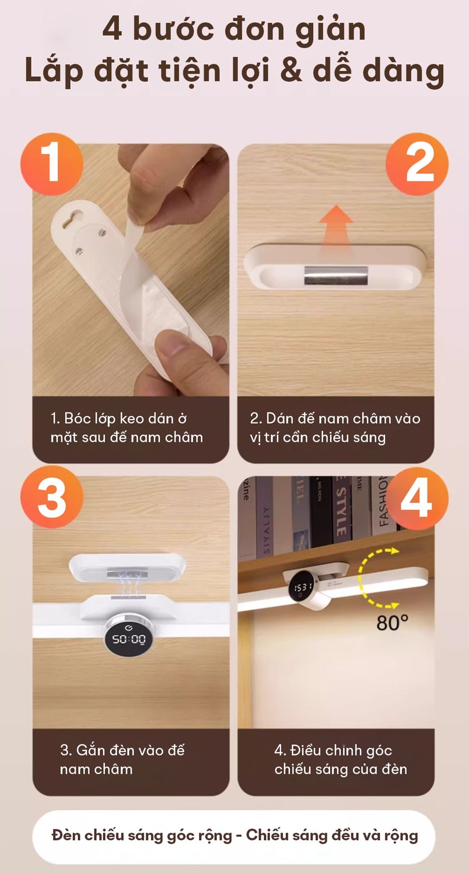 Đèn chống cận gắn bàn thông minh miLife X9 thao tác đơn giản