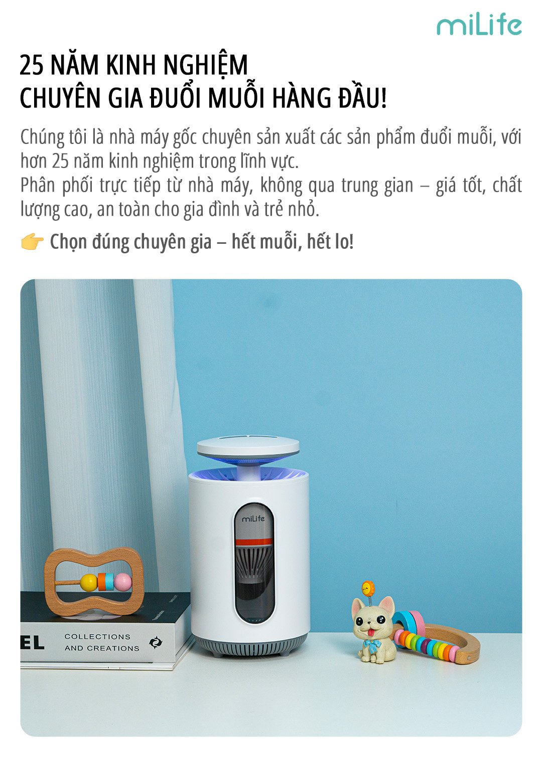 Máy bắt muỗi thông minh miLife K5P