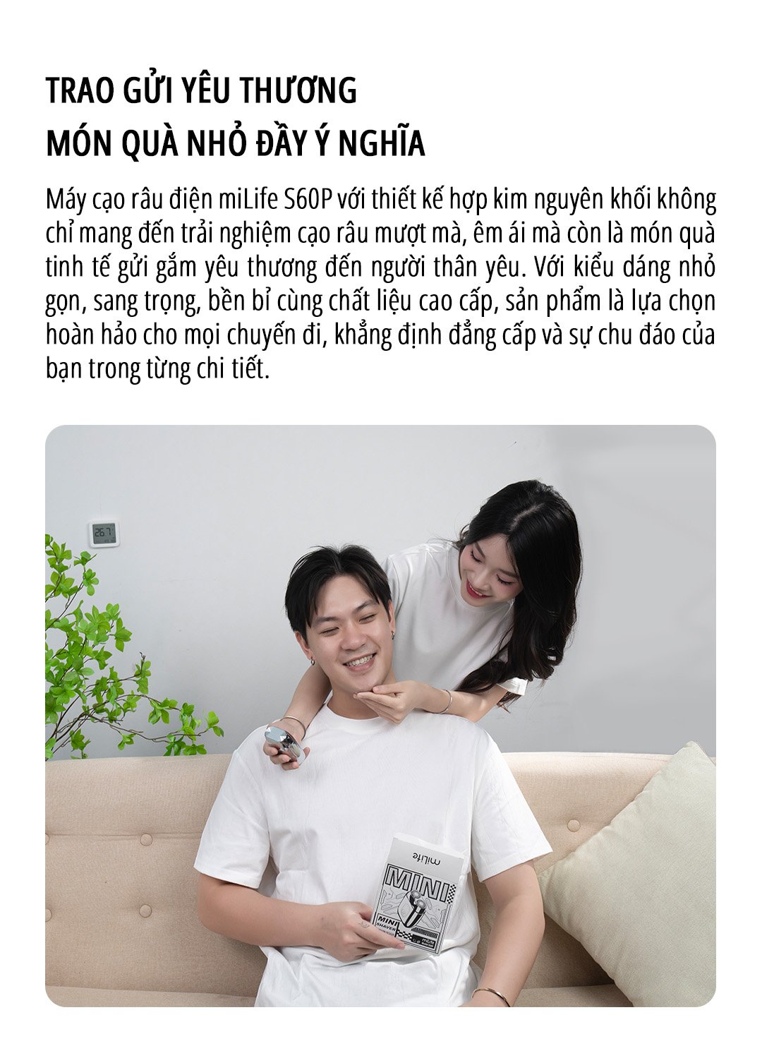 Máy cạo râu mini miLife S60P