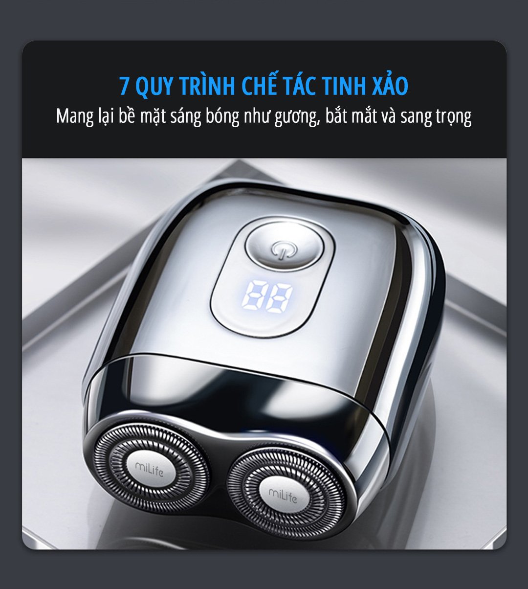 Máy cạo râu mini miLife S60P chế tác tinh xảo