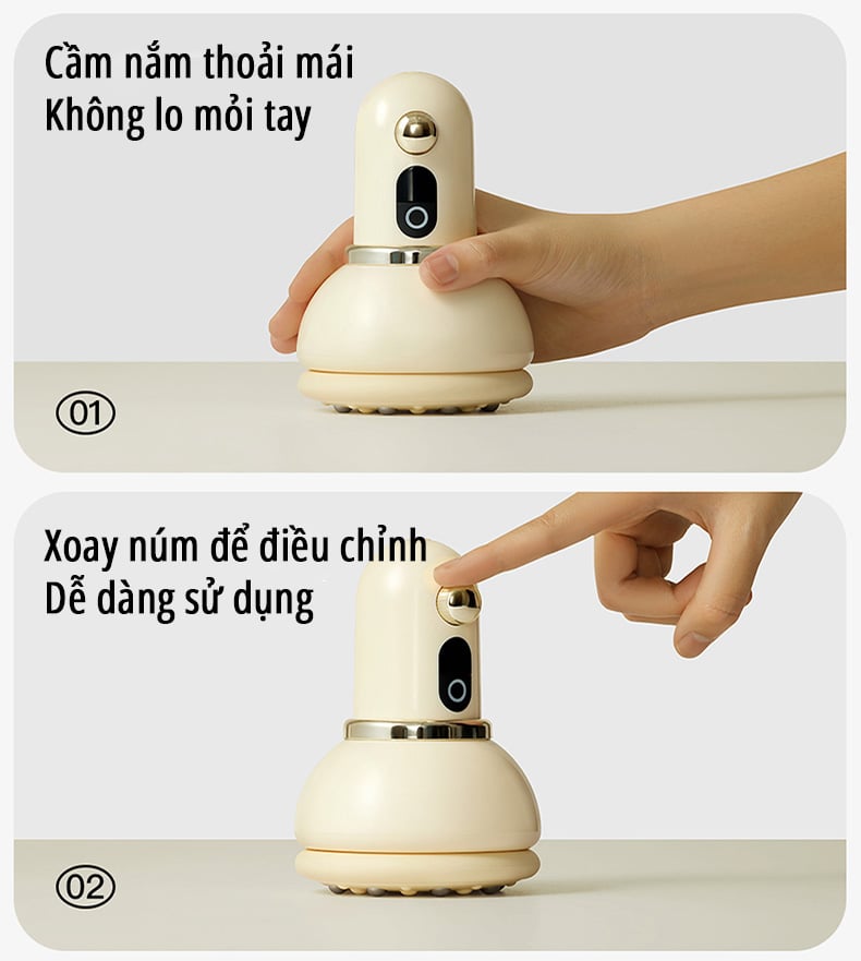 Máy giác hơi điện cầm tay miLife C1 thao tác đơn giản