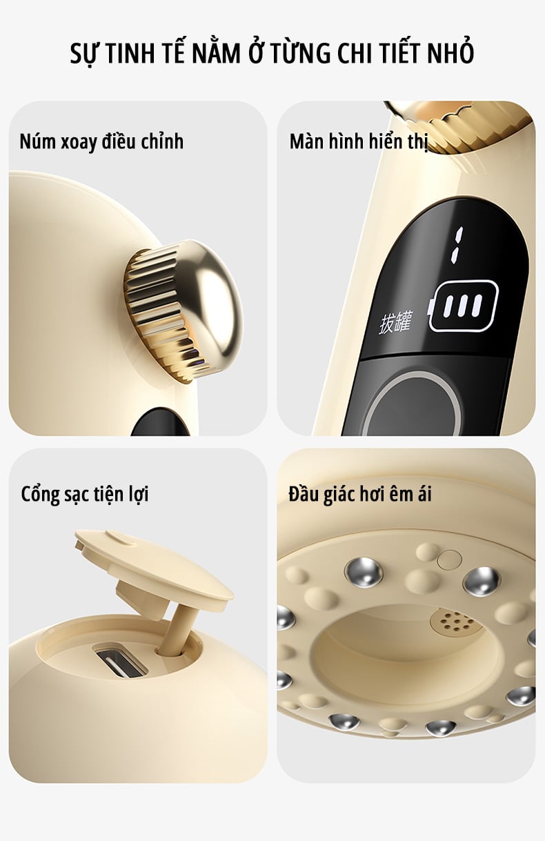 Máy giác hơi điện cầm tay miLife C1 thiết kế tinh tế