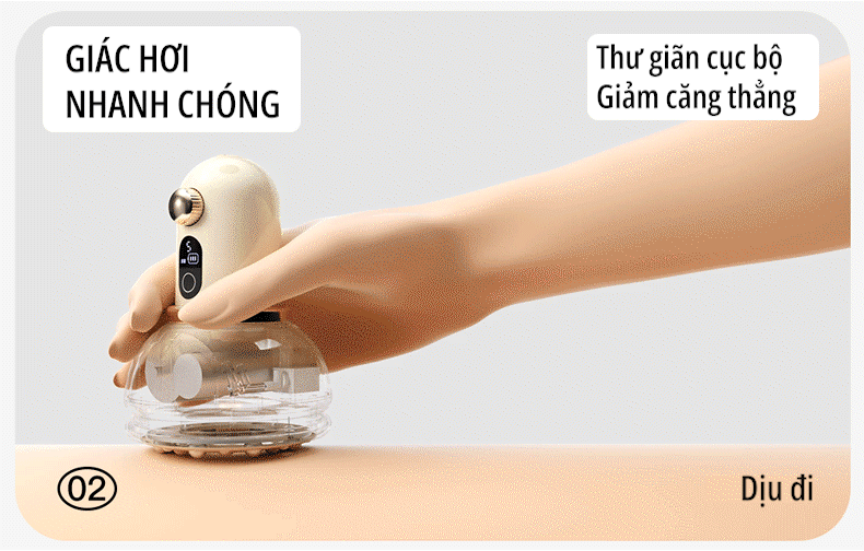 Máy giác hơi điện cầm tay miLife C1 phương pháp giác hơi