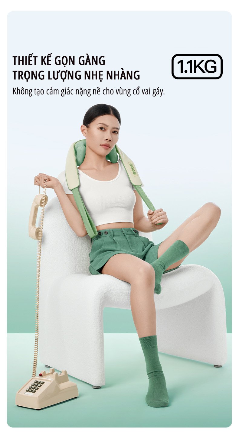 Máy massage cổ vai gáy miLife nhỏ gọn