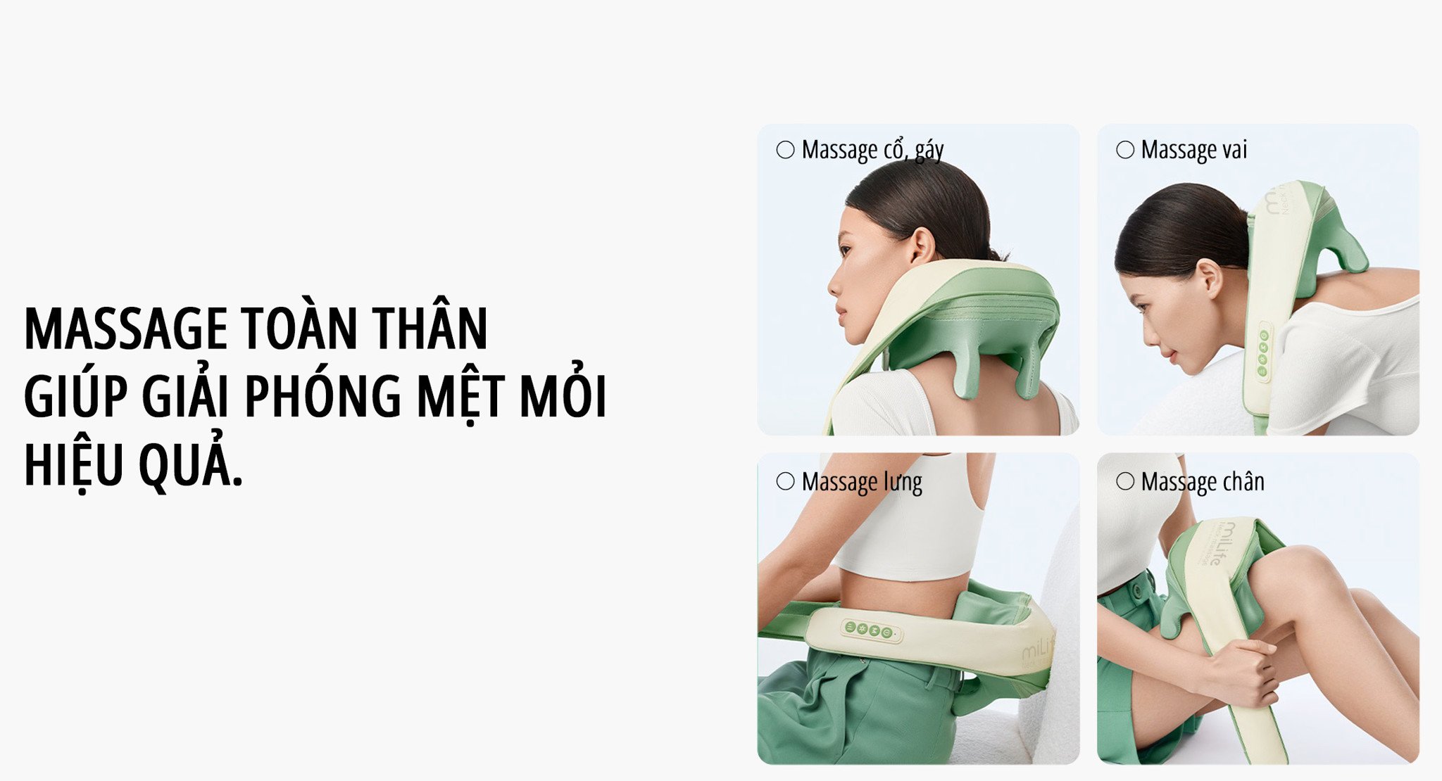Máy massage cổ vai gáy miLife giải phóng mệt mỏi