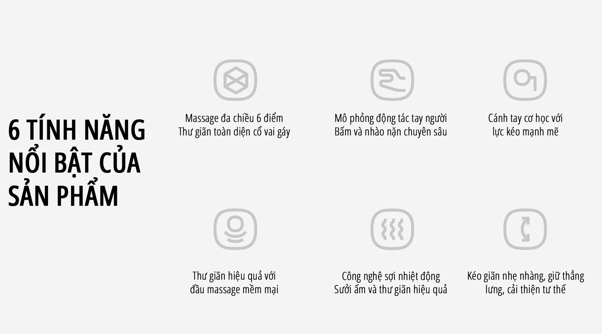 Máy massage cổ vai gáy miLife tính năng nổi bật