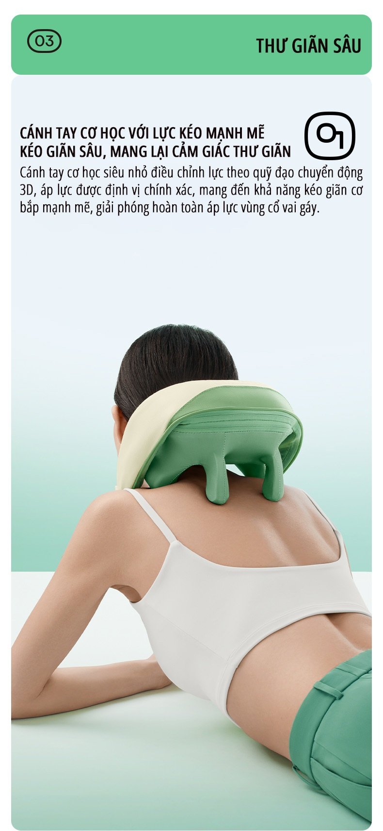 Máy massage cổ vai gáy miLife cánh tay cơ học