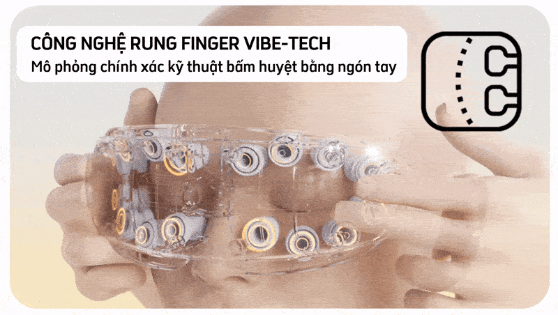 Máy massage mắt bấm huyệt miLife E4 Pro công nghệ rung