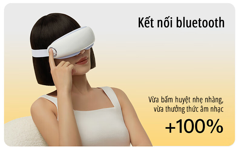 Máy massage mắt bấm huyệt miLife E4 Pro kết nối bluetooth