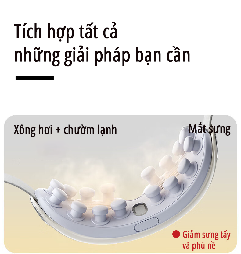 Máy massage mắt bấm huyệt miLife E4 Pro tích hợp nhiều giải pháp