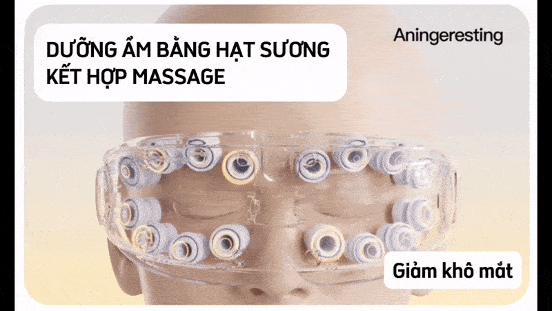 Máy massage mắt bấm huyệt miLife E4 Pro dưỡng ẩm