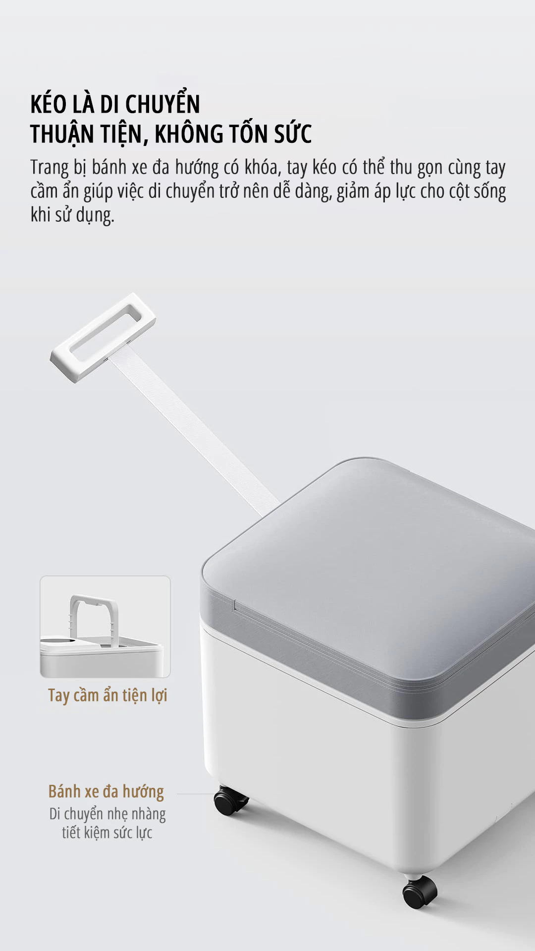 Máy massage ngâm chân Xiaomi miLife YMZ-X6 ứng dụng đa dạng