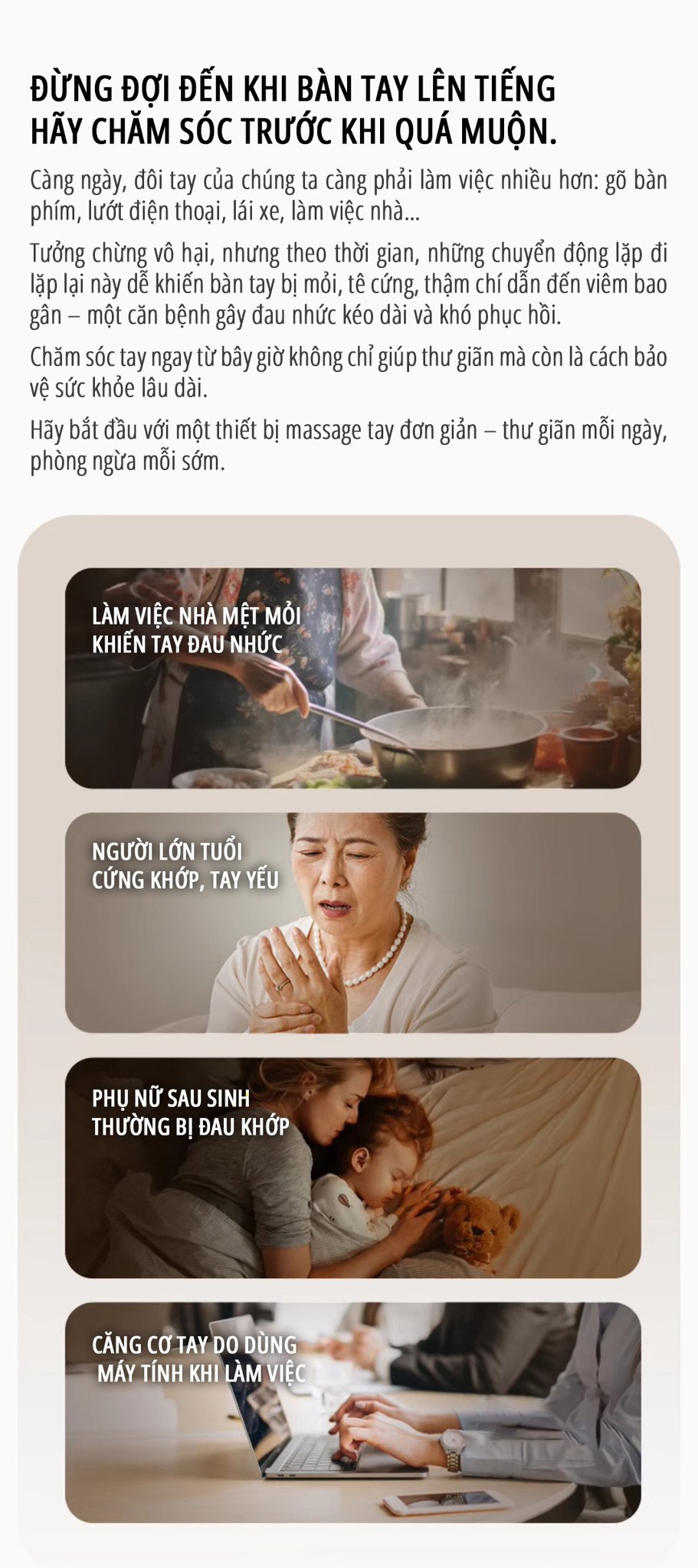 Máy massage tay miLife MS01 tính ứng dụng cao