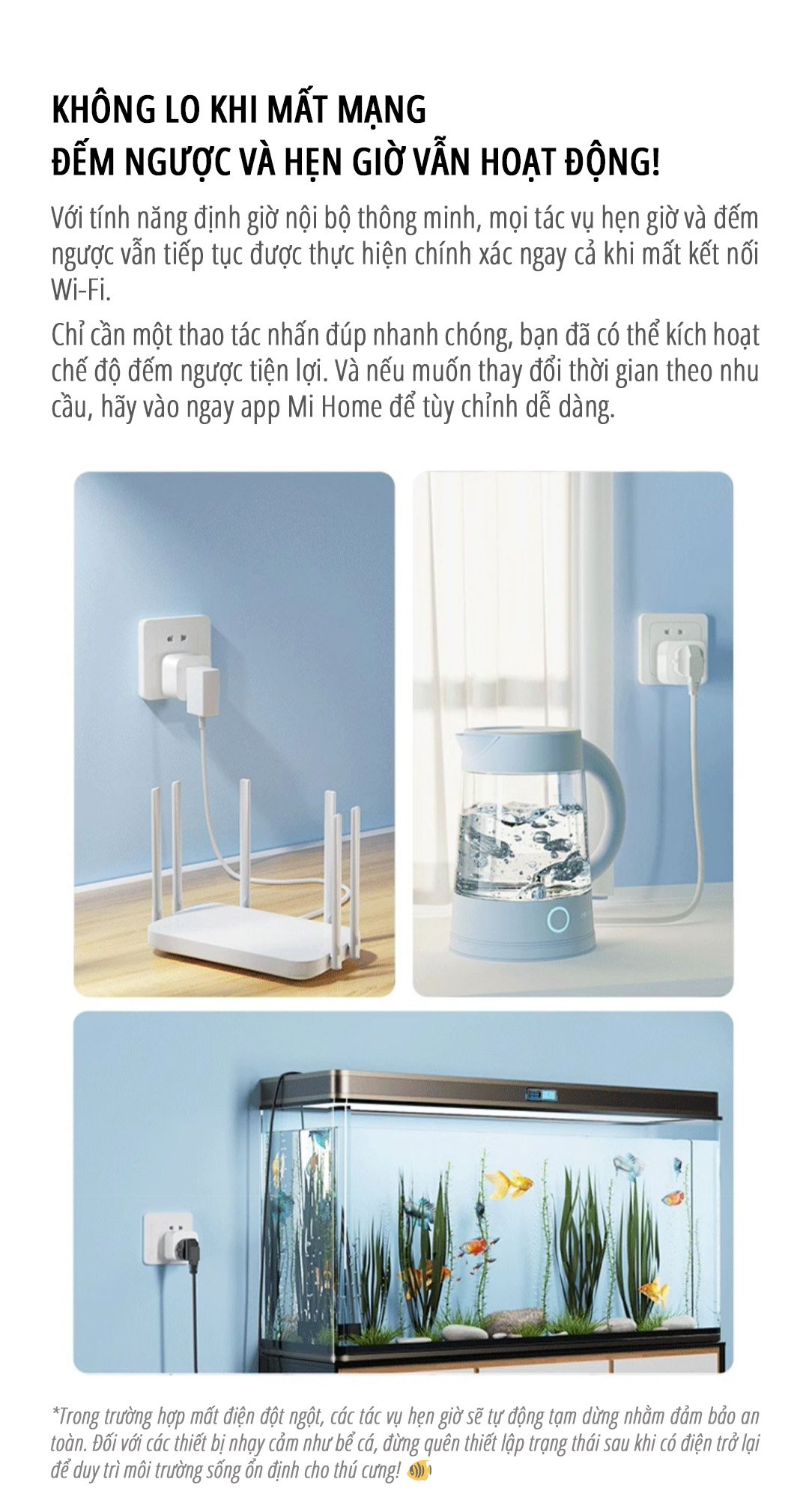 Ổ cắm thông minh miLife 10A không lo mất mạng wifi