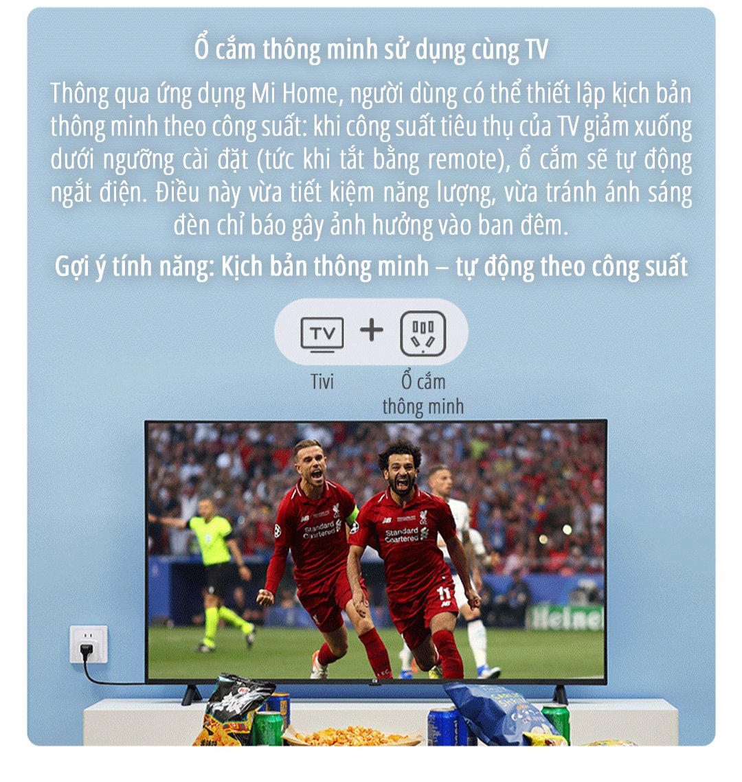 Ổ cắm thông minh miLife 10A ứng dụng linh hoạt