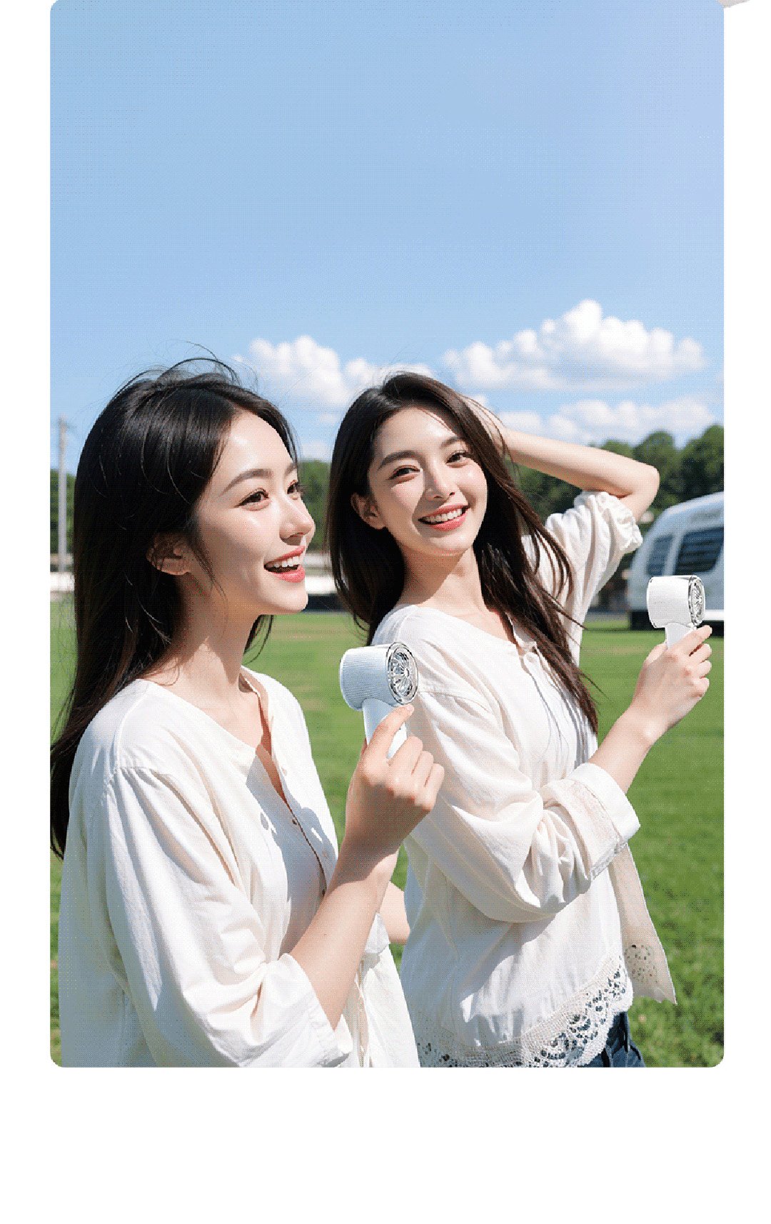 Quạt cầm tay băng lạnh miLife F2P