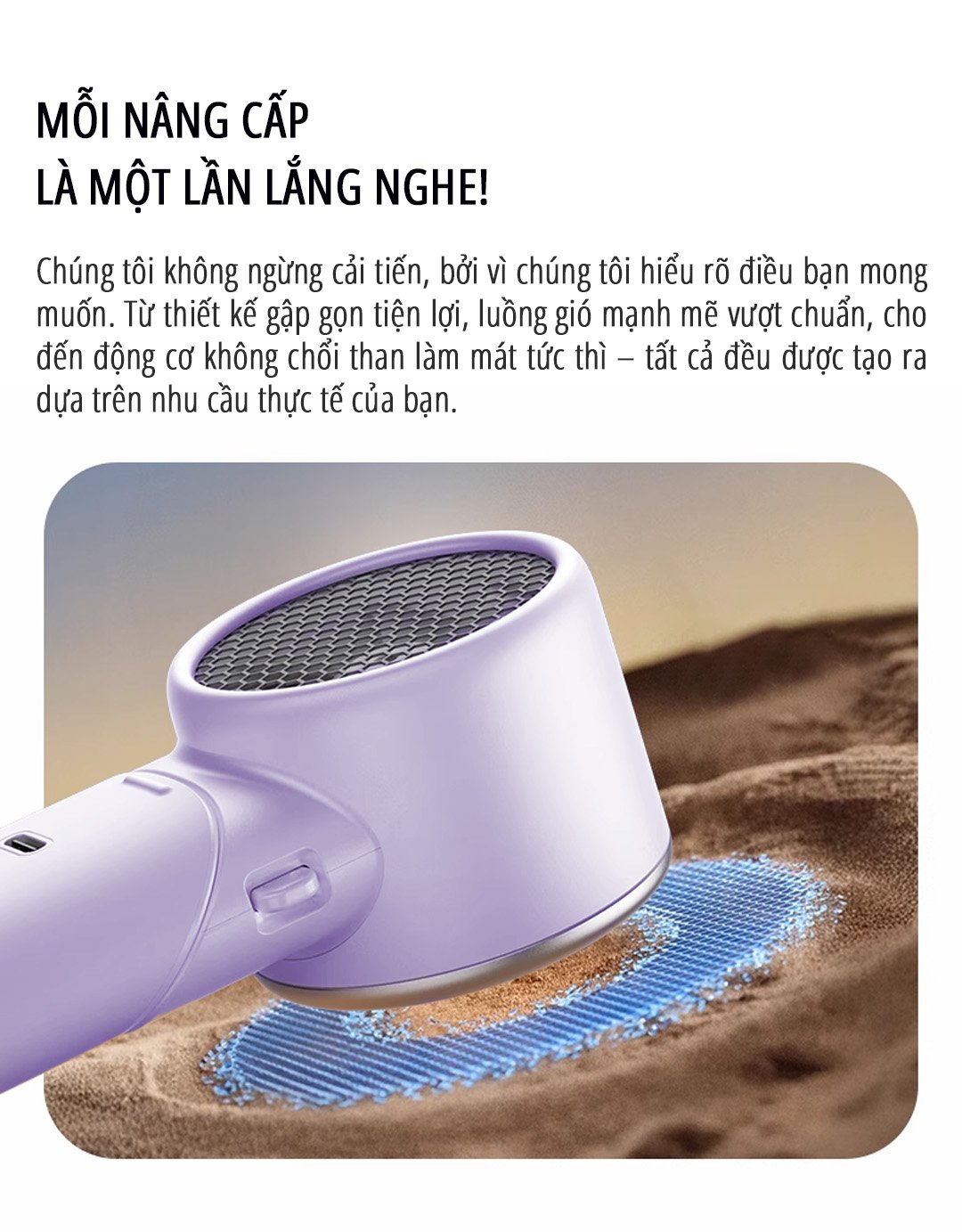 Quạt cầm tay tích điện miLife F10