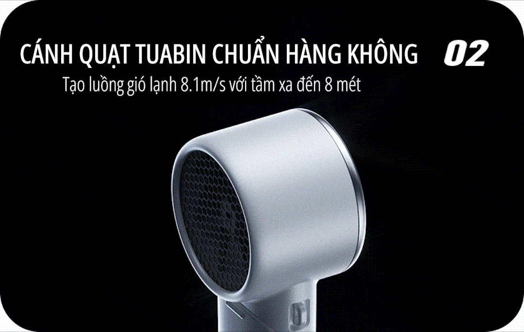 Quạt cầm tay tích điện miLife F10 quạt tuabin chuẩn hàng không