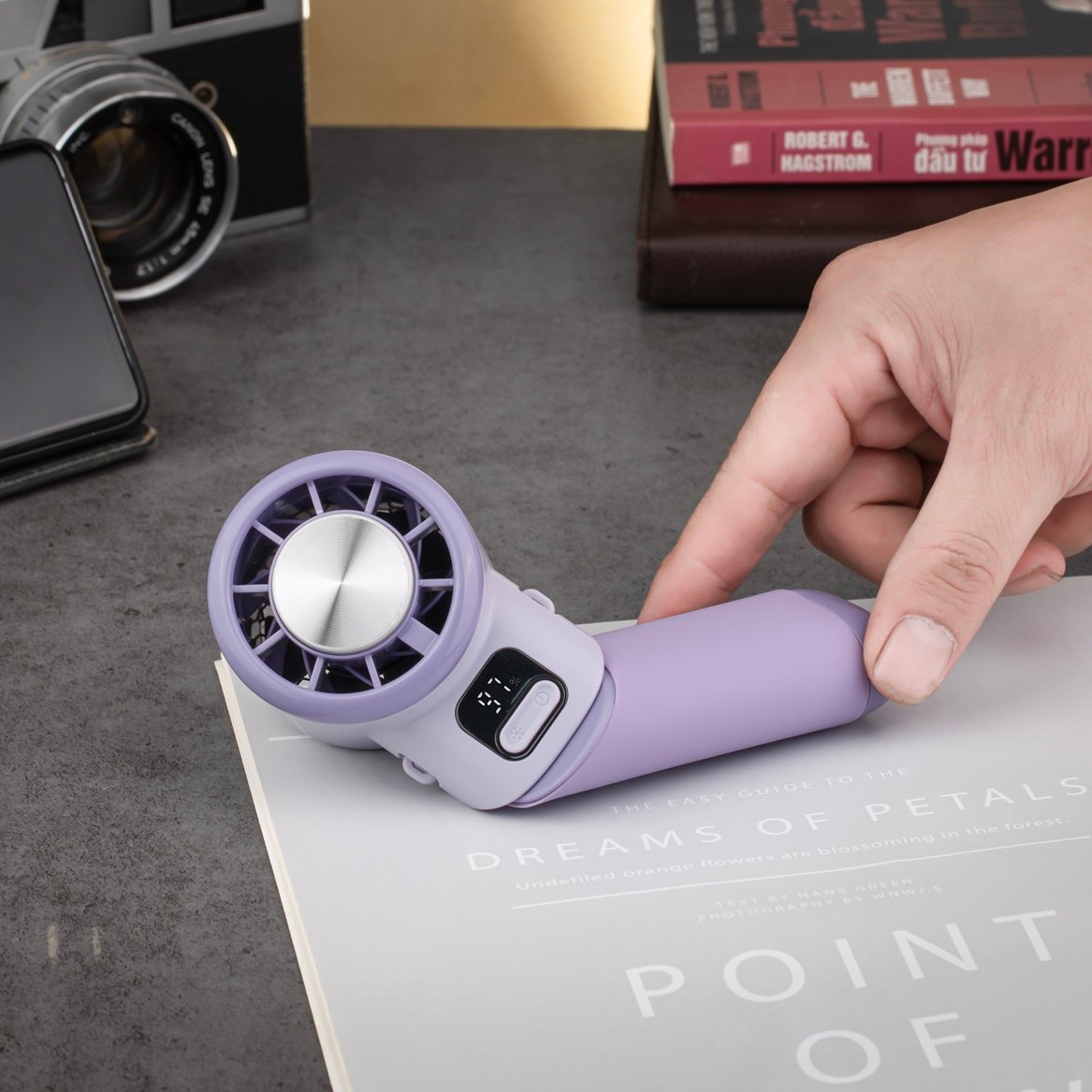 Quạt cầm tay tích điện miLife F10