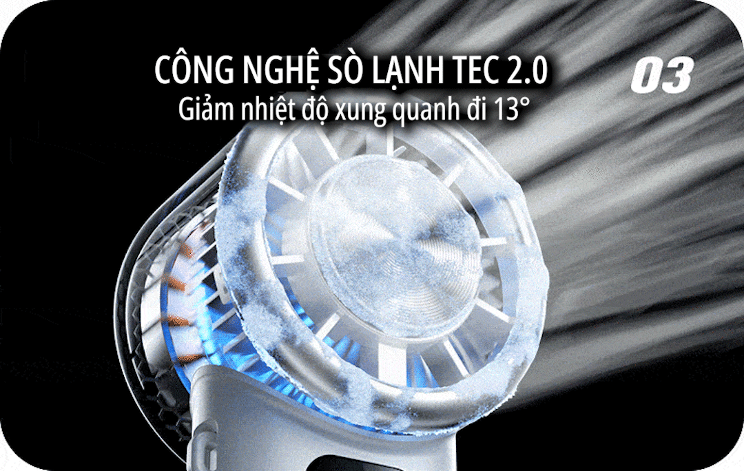 Quạt cầm tay tích điện miLife F10