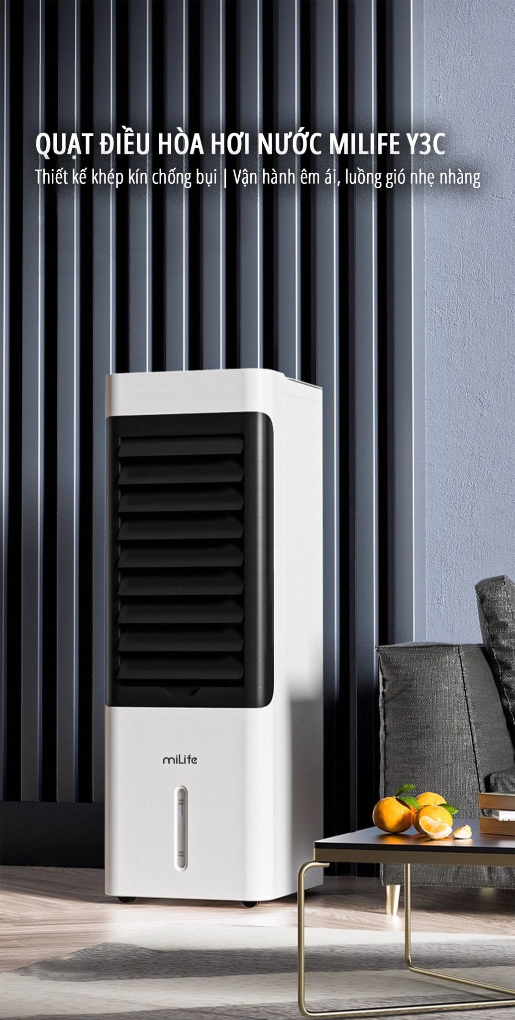 Quạt điều hòa hơi nước miLife Y3C