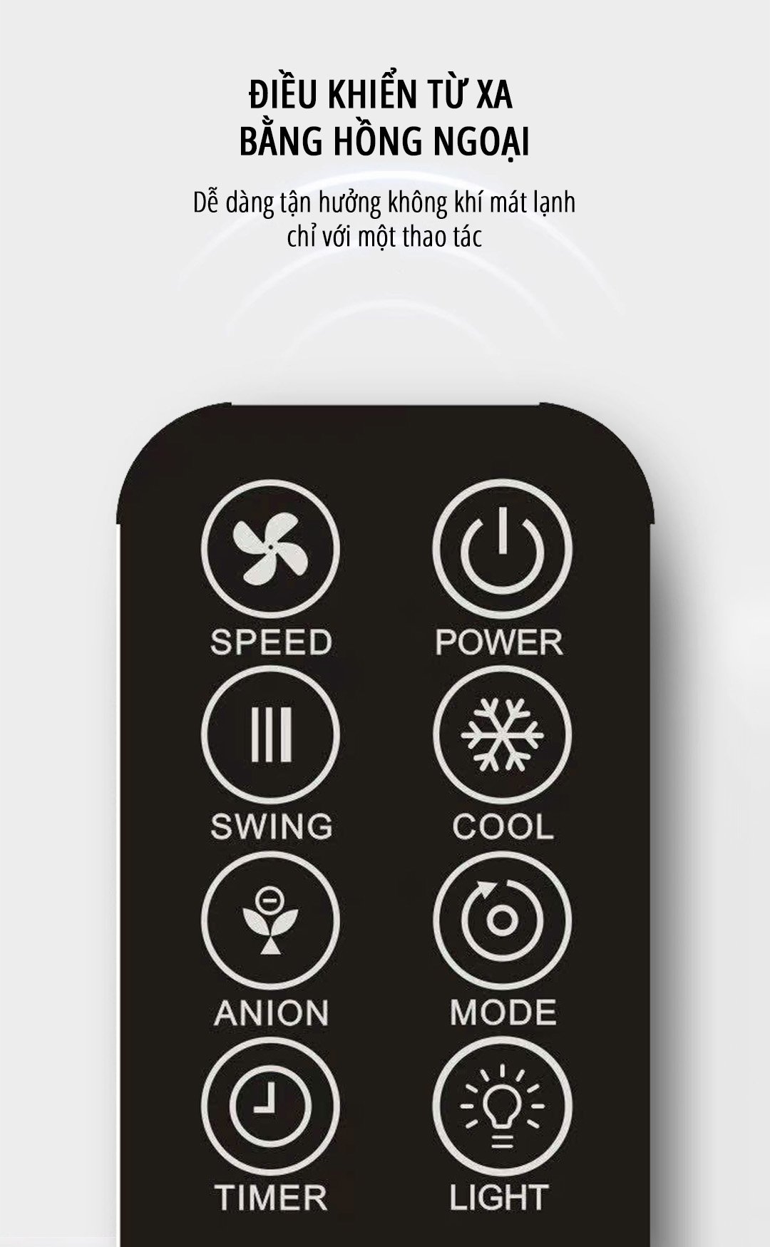 Quạt điều hòa hơi nước miLife Y3C điều khiển từ xa