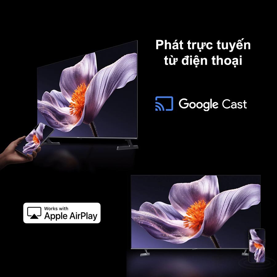 Tivi Xiaomi 65 Inch S Pro Mini LED 2026 phát trực tuyến từ điện thoại