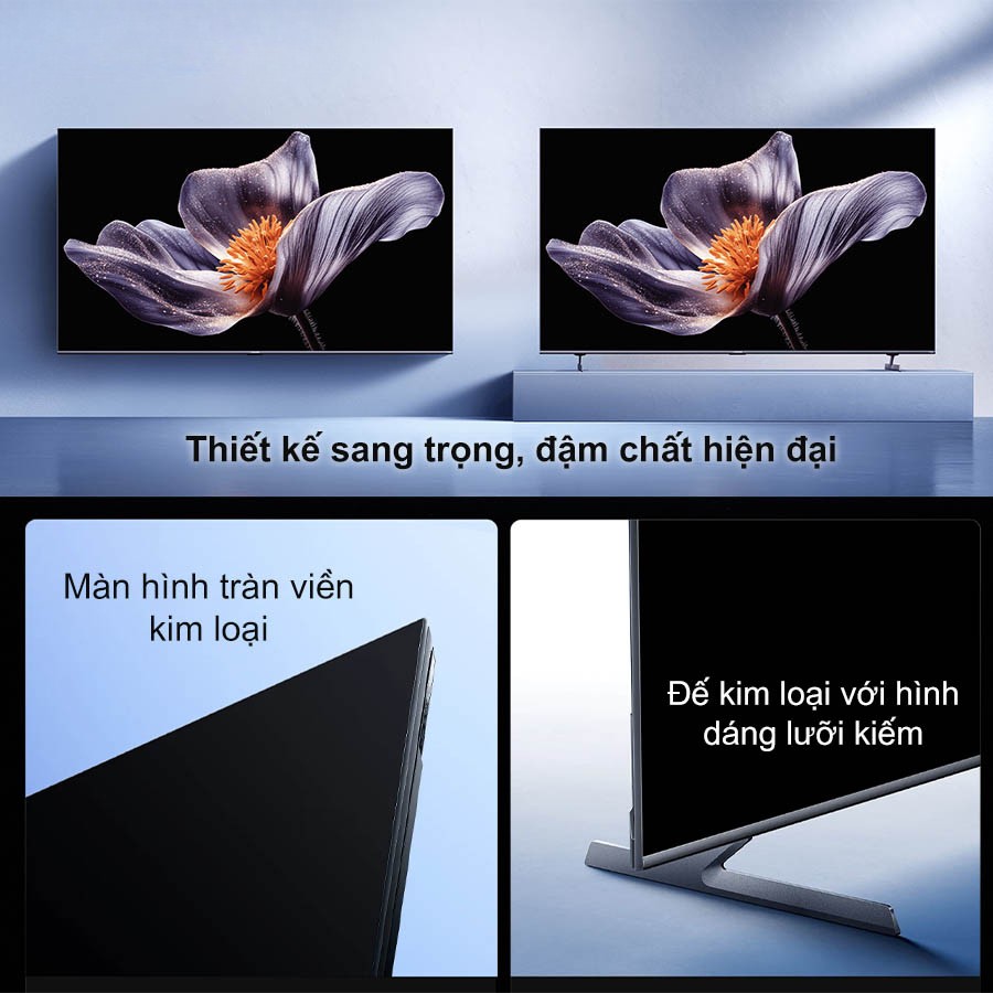 Tivi Xiaomi 65 Inch S Pro Mini LED 2026 thiết kế sang trọng