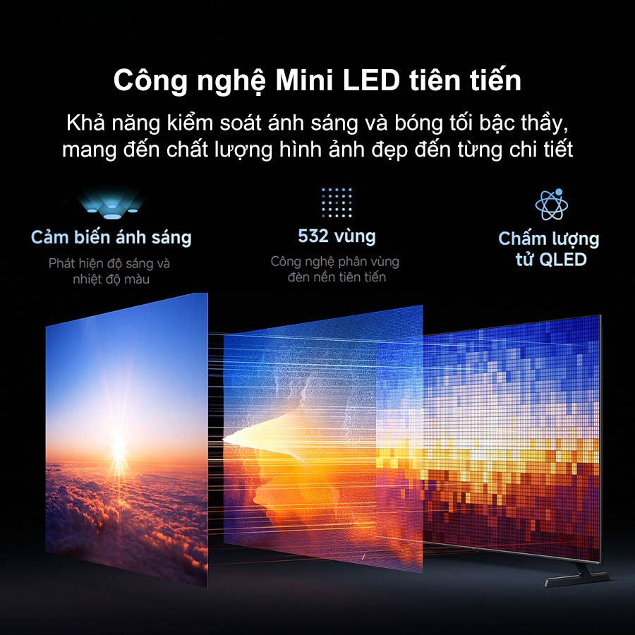 Tivi Xiaomi 65 Inch S Pro Mini LED 2026 công nghệ mini LED