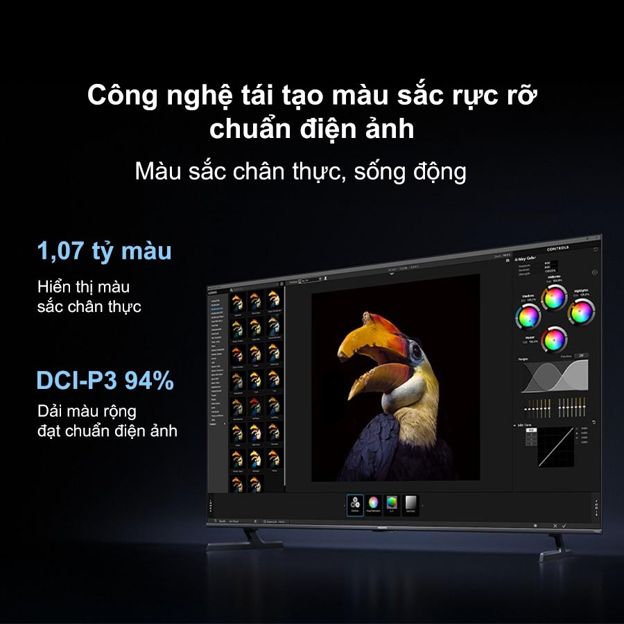 Tivi Xiaomi 65 Inch S Pro Mini LED 2026 công nghệ tái tạo màu