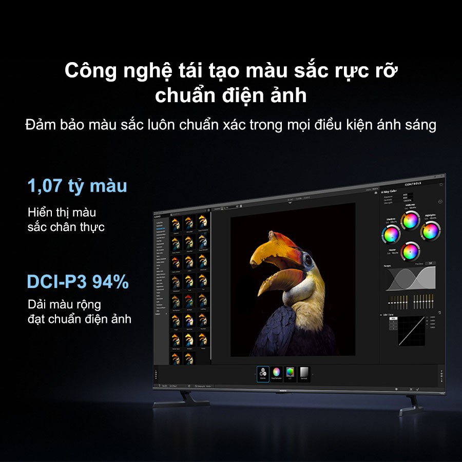 Tivi Xiaomi 75 Inch S Pro Mini LED 2026 công nghệ tái tạo màu