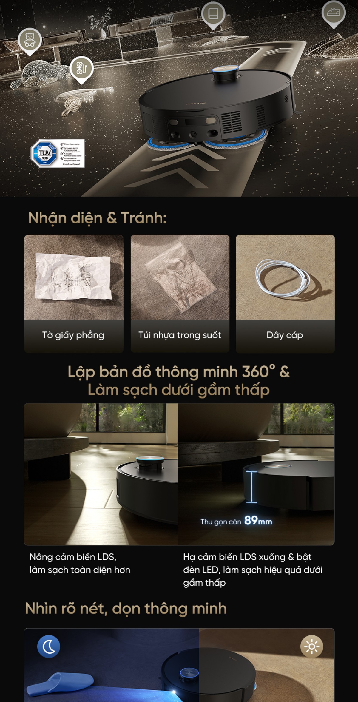 Dreame Matrix10 Ultra lập bản đồ thông minh