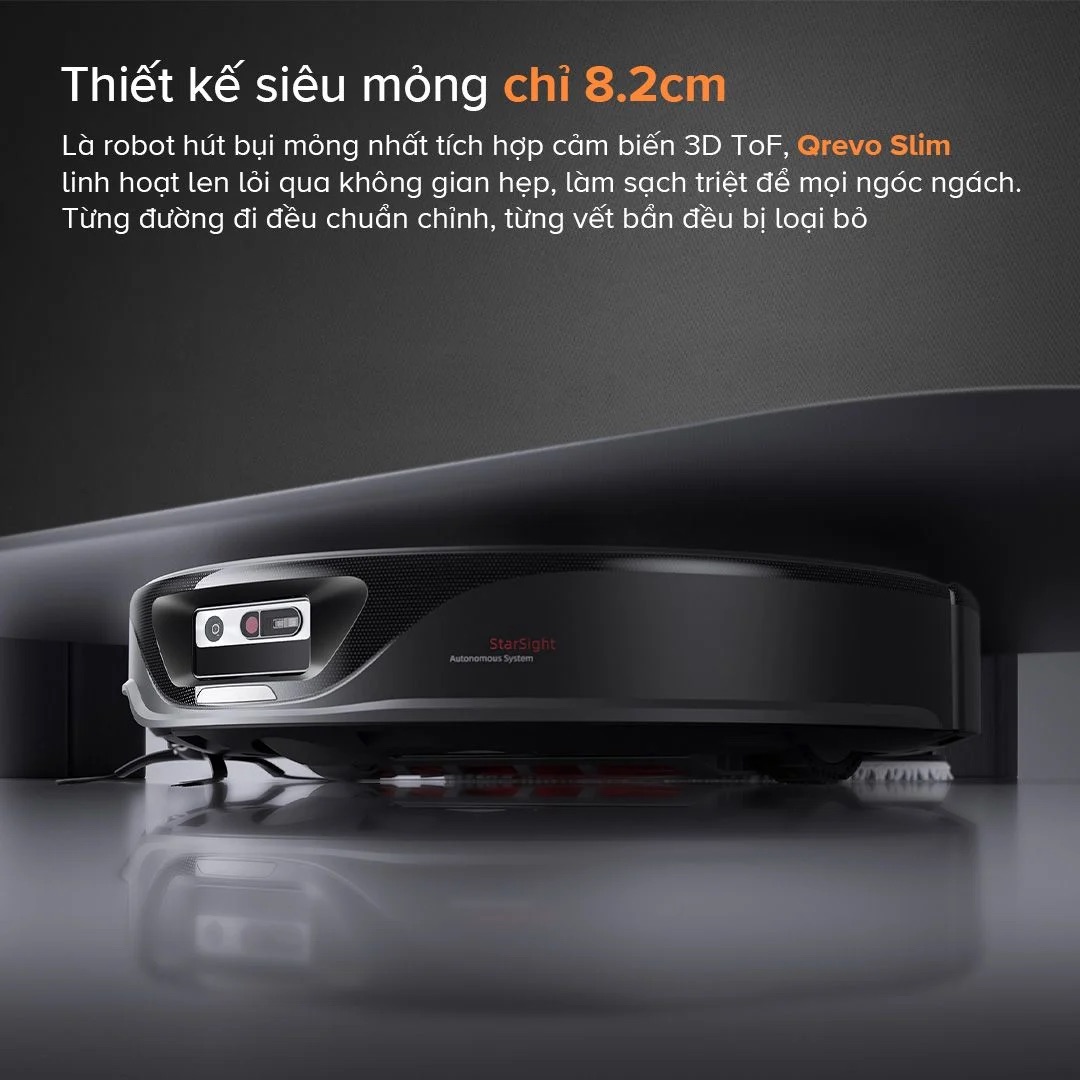 Roborock Q Revo Slim thiết kế siêu mỏng