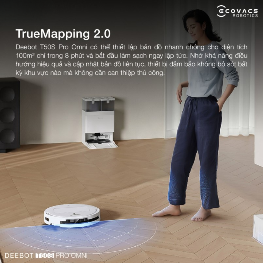 Ecovacs Deebot T50S Pro Omni TrueMapping 2.0