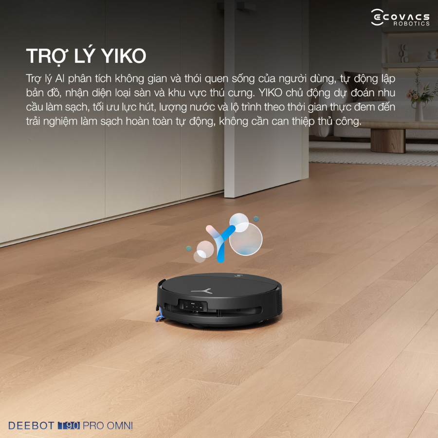 Ecovacs Deebot T90 Pro Omni Auto Water Kit trợ lý YIKO