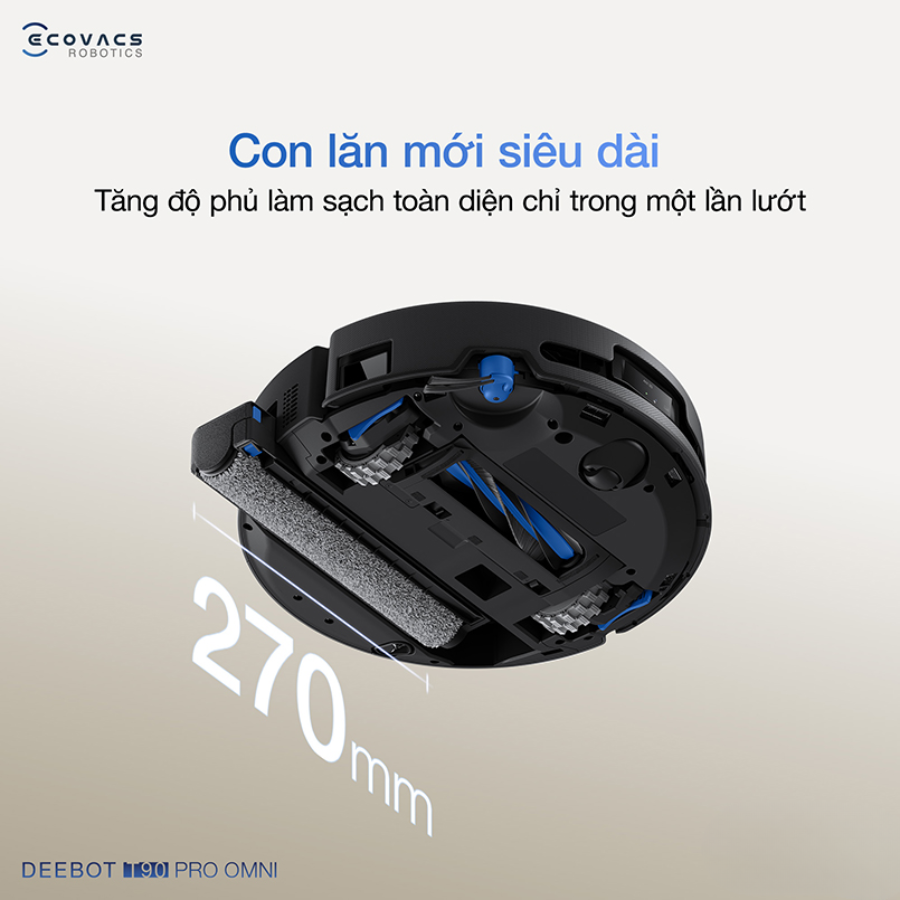 Ecovacs Deebot T90 Pro Omni Auto Water Kit con lăn mới siêu dài