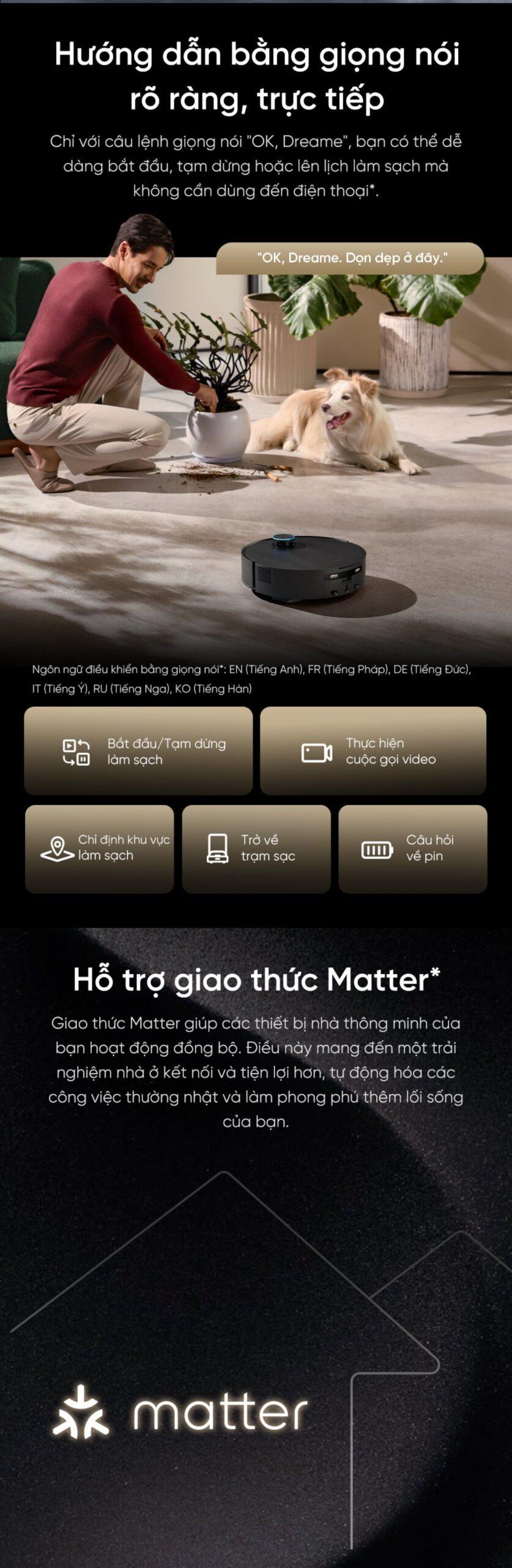Dreame Aqua 10 Pro Track điều khiển qua ứng dụng