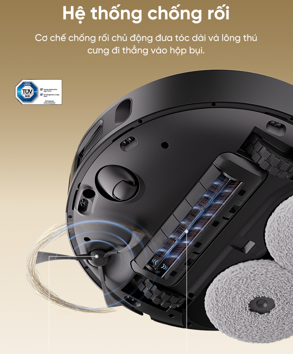 Dreame D30 Ultra CE chổi chống rối