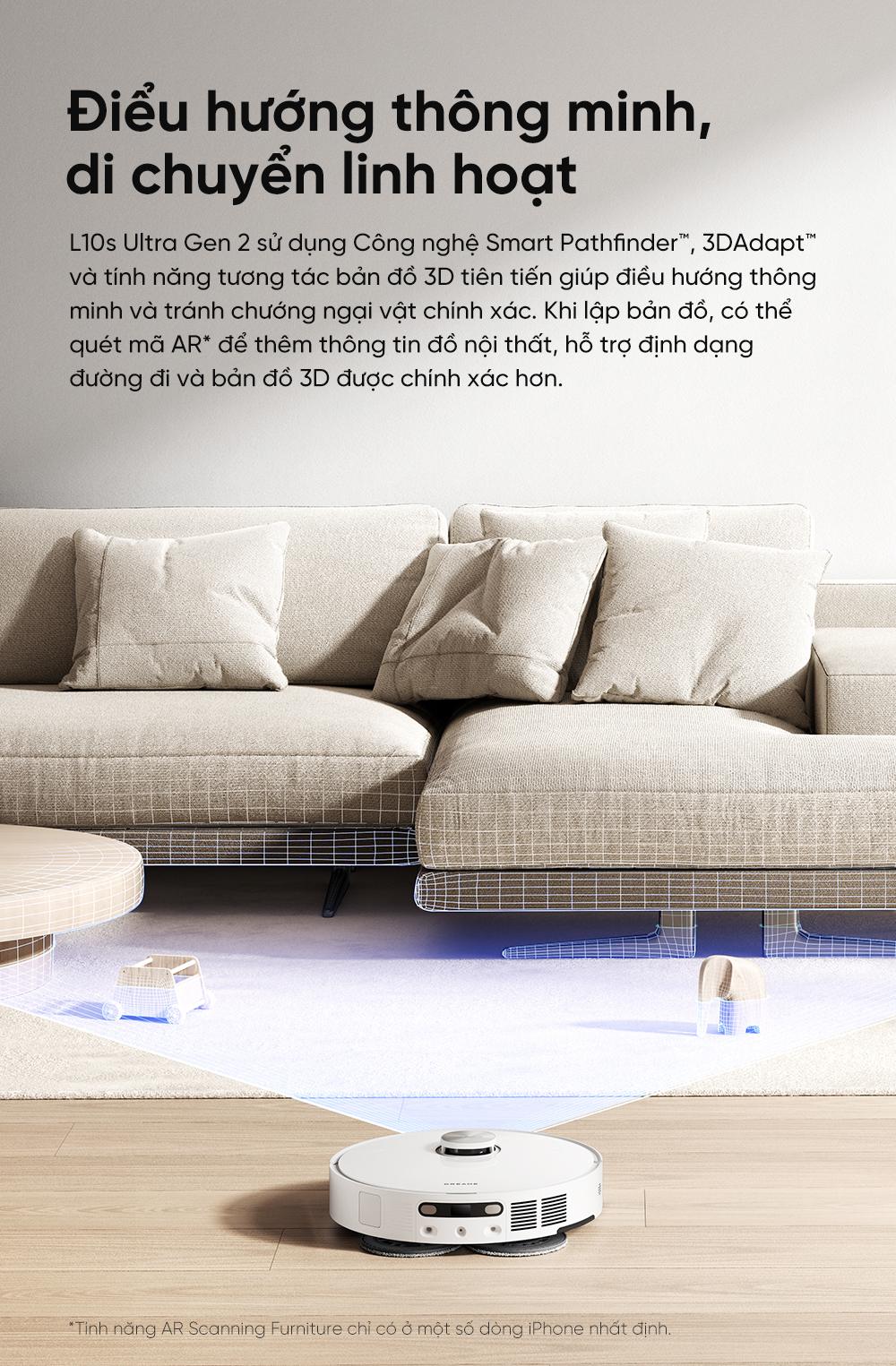Dreame L10s Ultra Gen 2 điều hướng thông minh