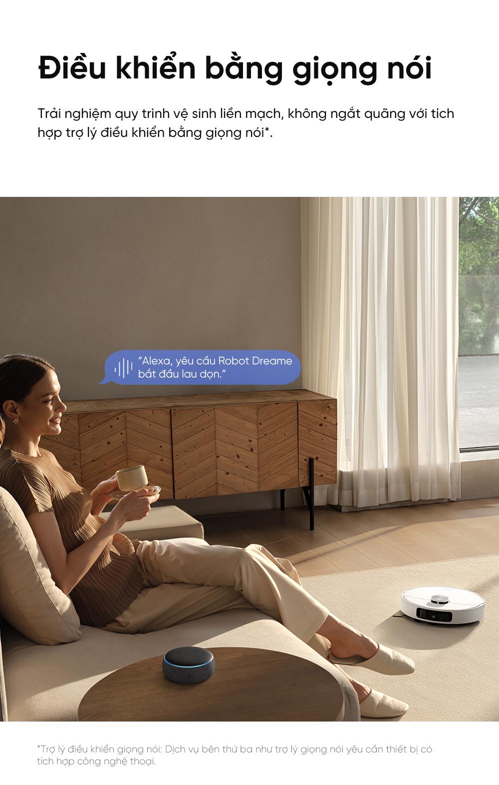 Dreame L10s Ultra Gen 2 điều khiển bằng giọng nói