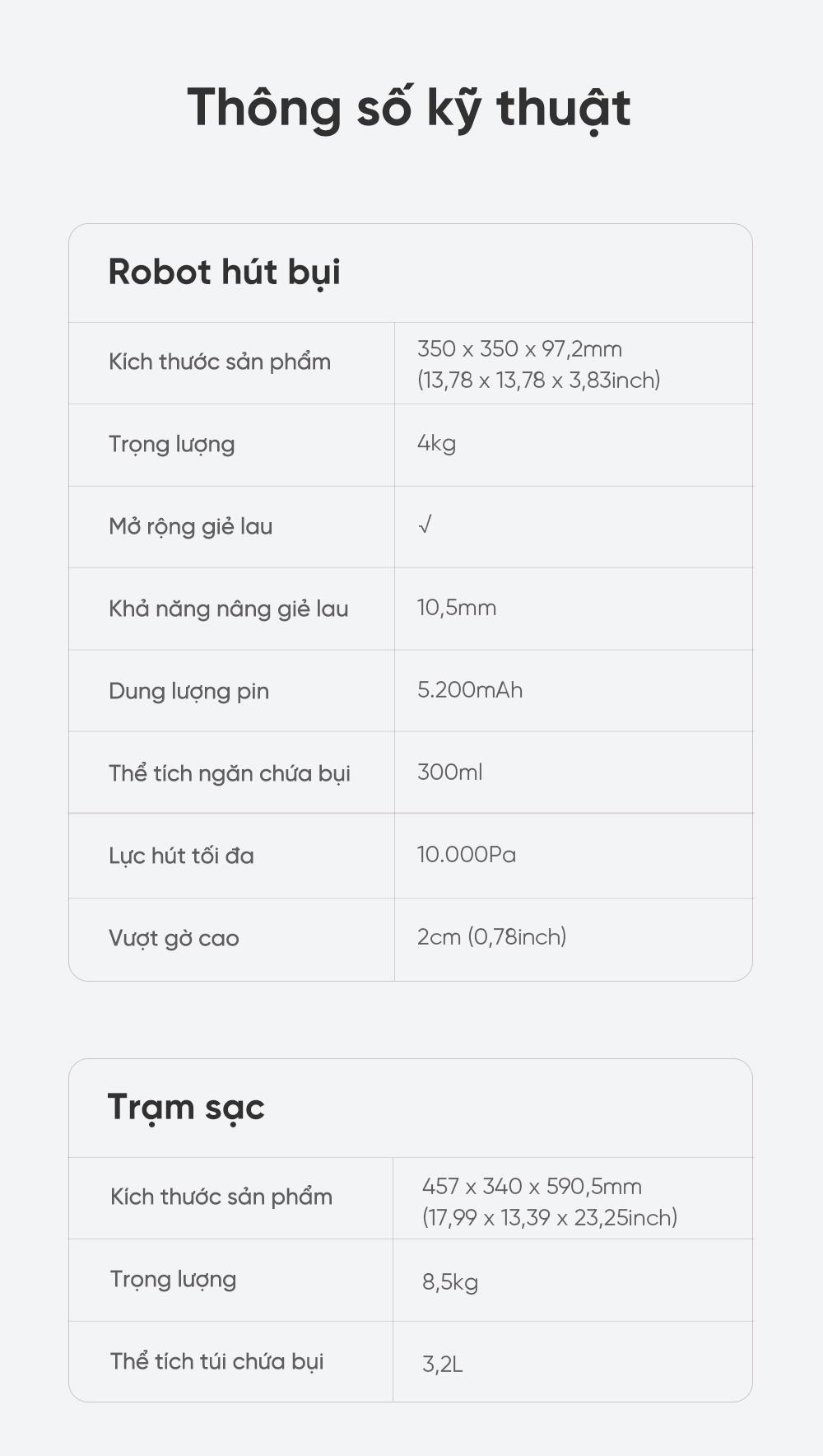 Robot hút bụi lau nhà Dreame L10s Ultra Gen 2 – Chính hãng Dreame L10s Ultra Gen 2 thông số kỹ thuật