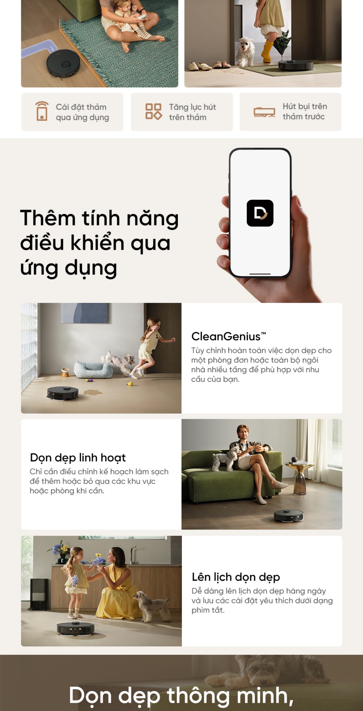 Dreame L10S Ultra Gen 3 điều khiển qua ứng dụng