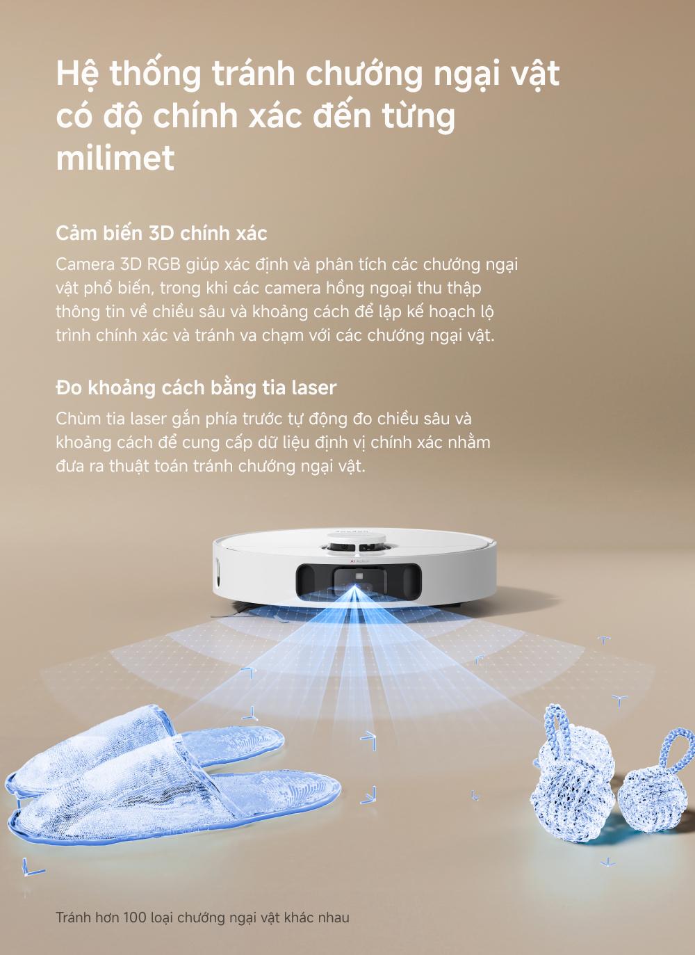 Dreame L30s Ultra hệ thống tránh chướng ngại vật
