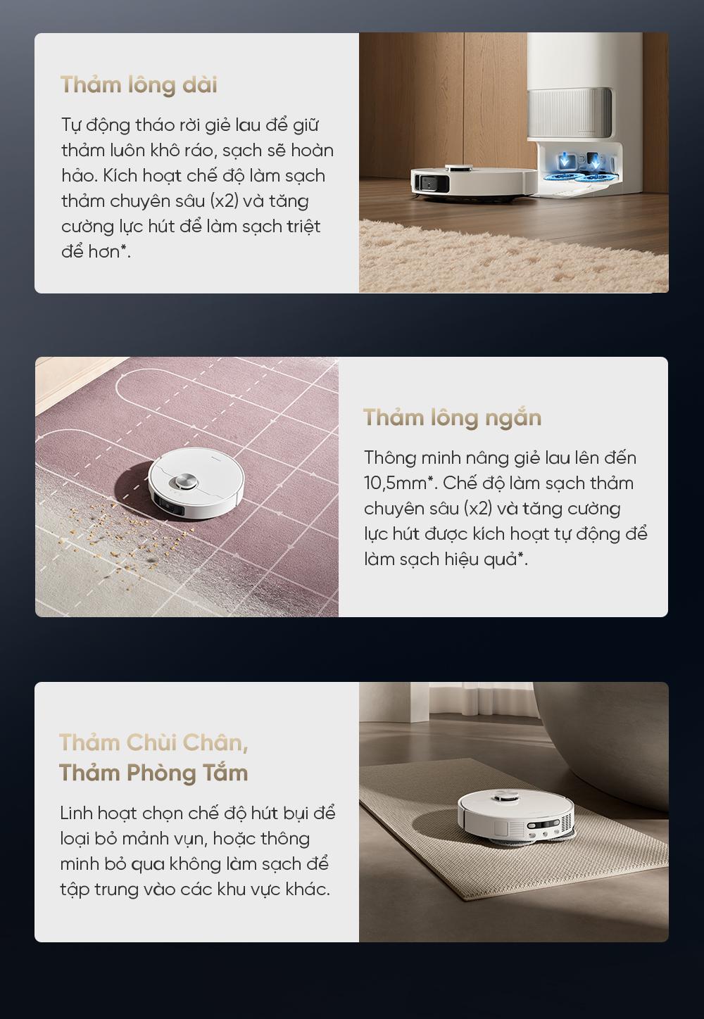 Dreame L40S Ultra hiệu quả làm sạch