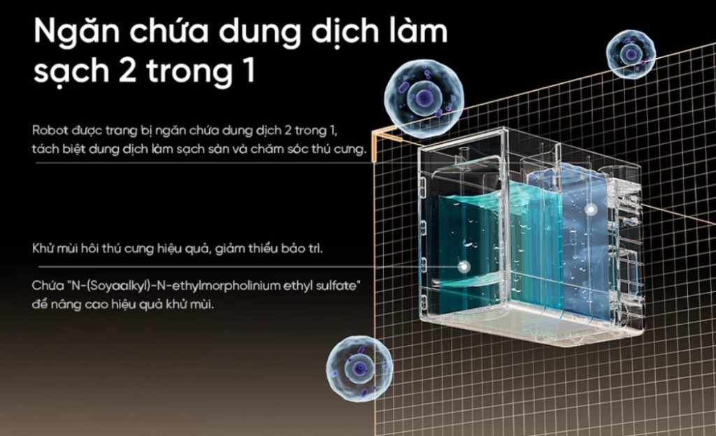 Dreame X50 Pro Ultra bình chứa dung dịch