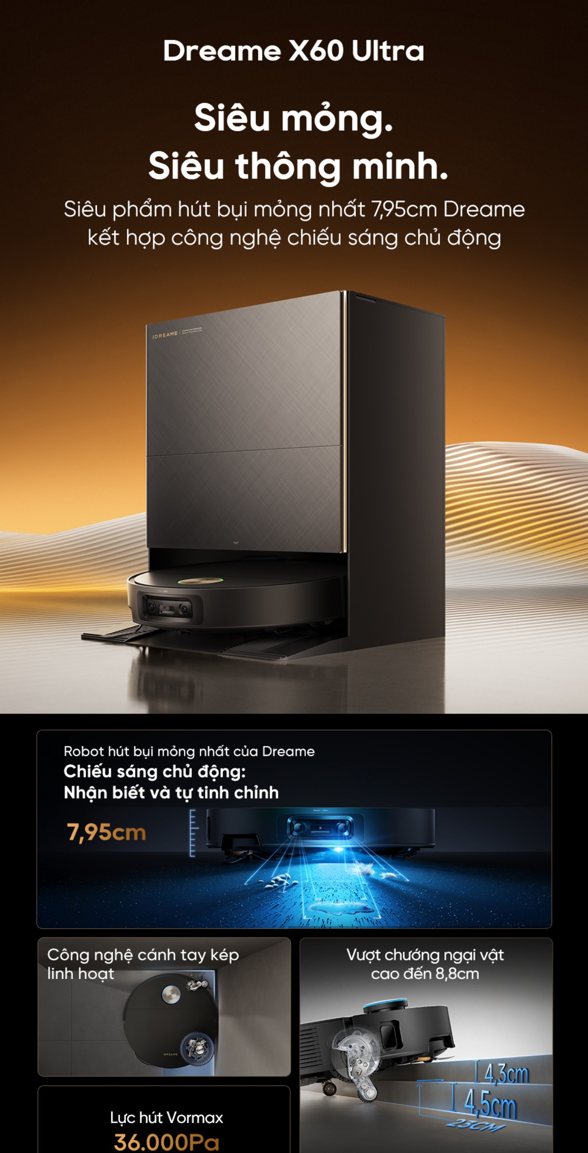 Dreame X60 Ultra ưu điểm nổi bật